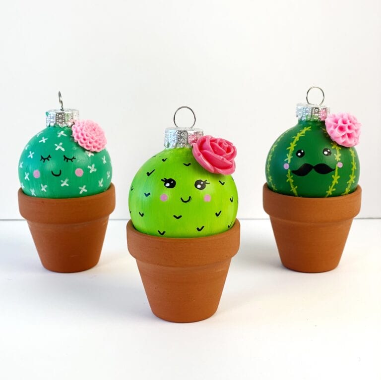Christmas Cactus Ornament Craft
