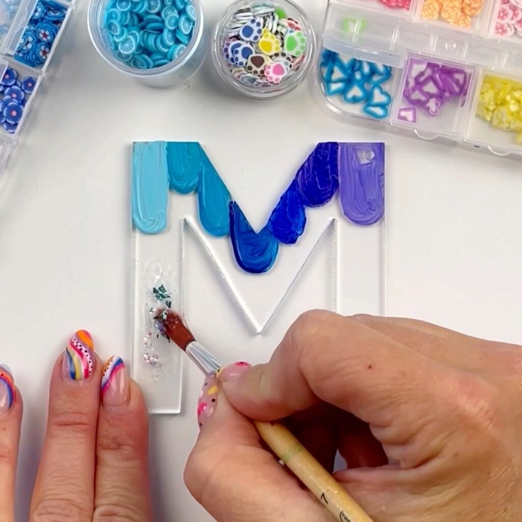 Acrylic Keychain Letter 