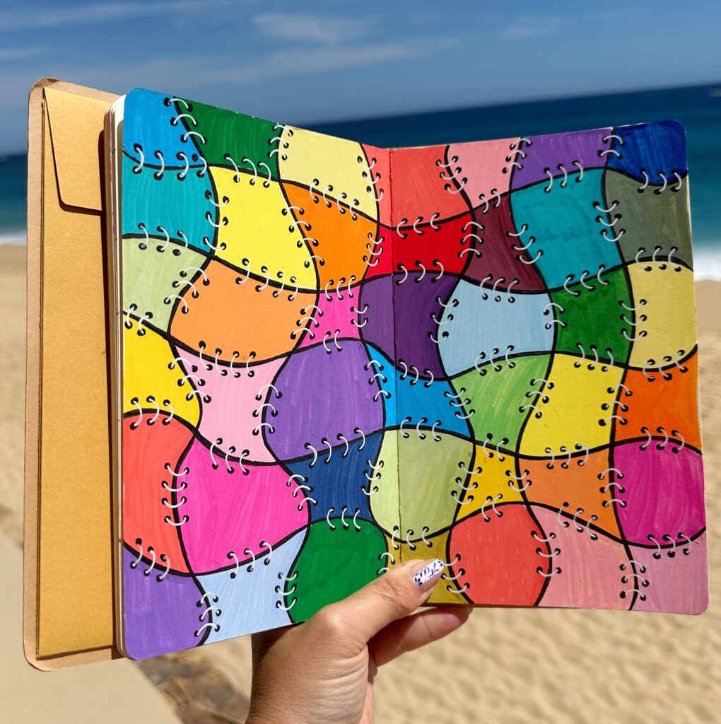 patchwork design pattern drawing