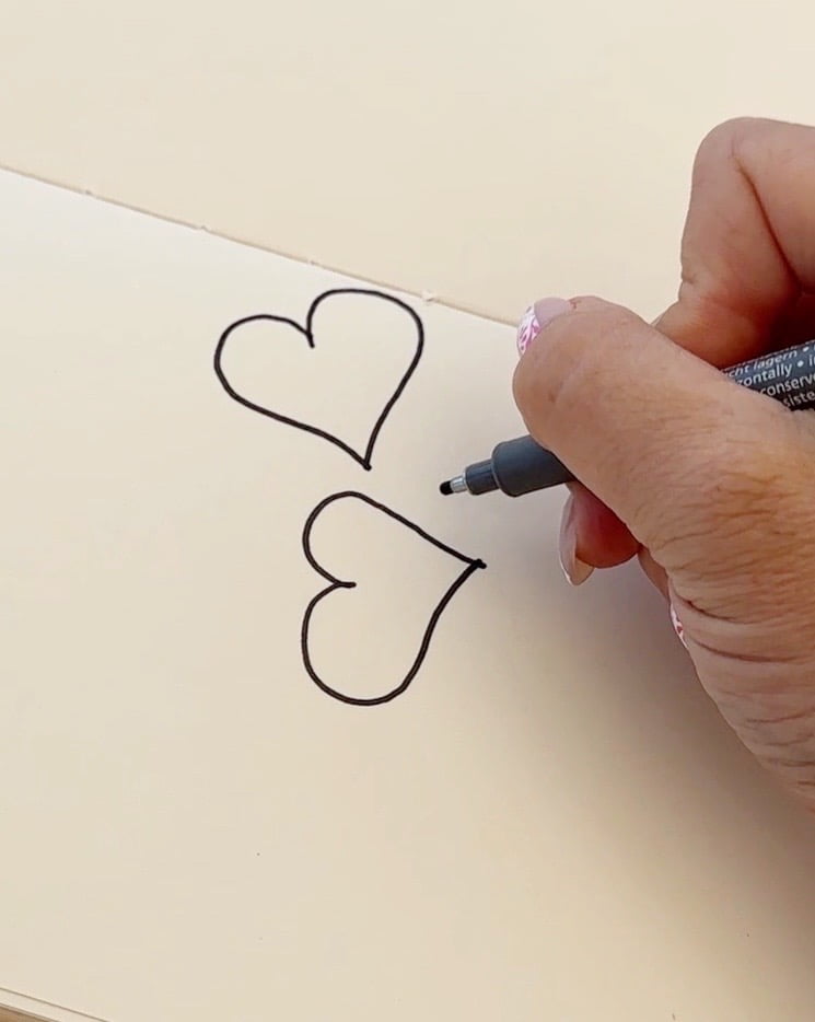easy heart drawing