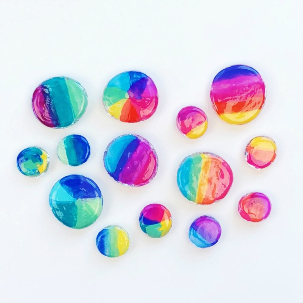 Cracked Glass Stones for Crafting and Jewelry