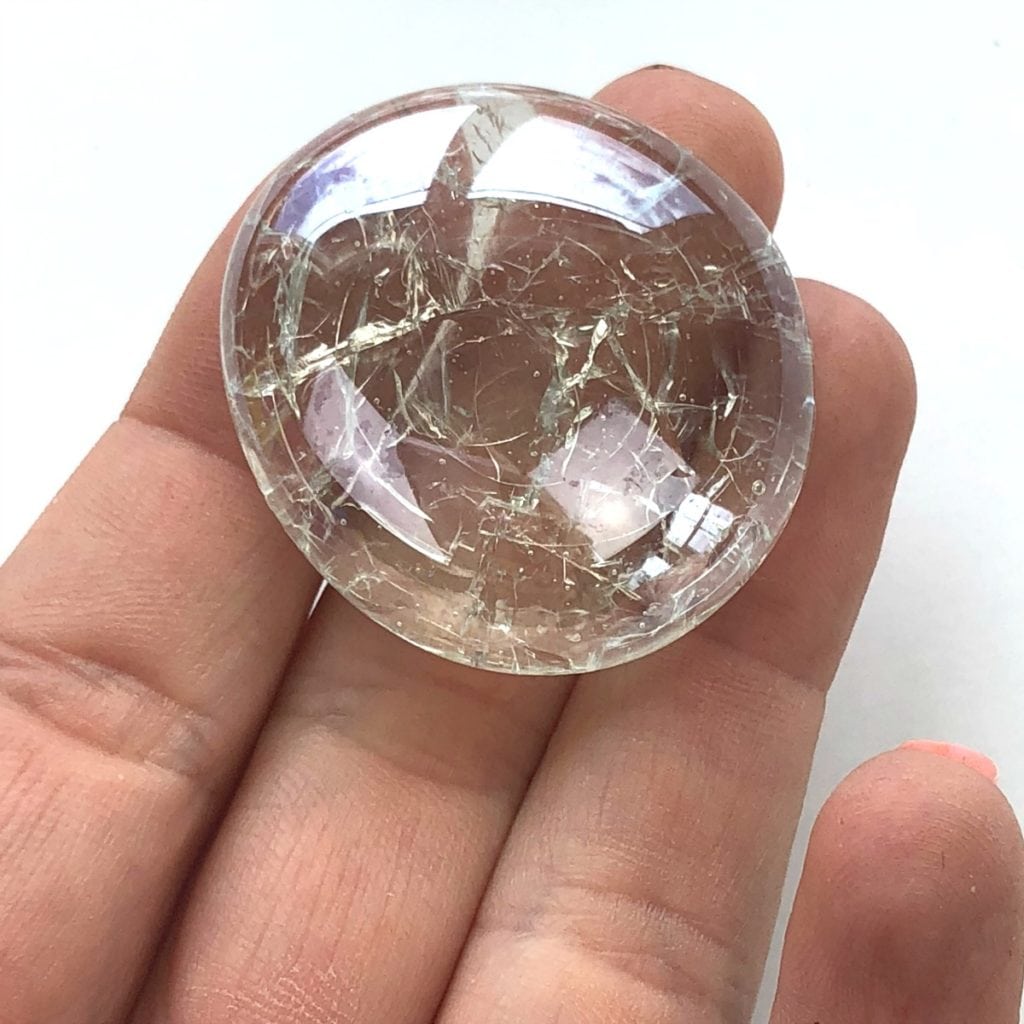 Cracked Glass Stones for Crafting and Jewelry