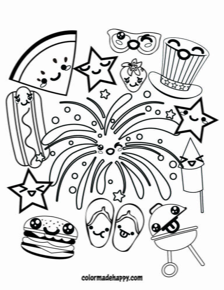 4th of July Coloring Pages