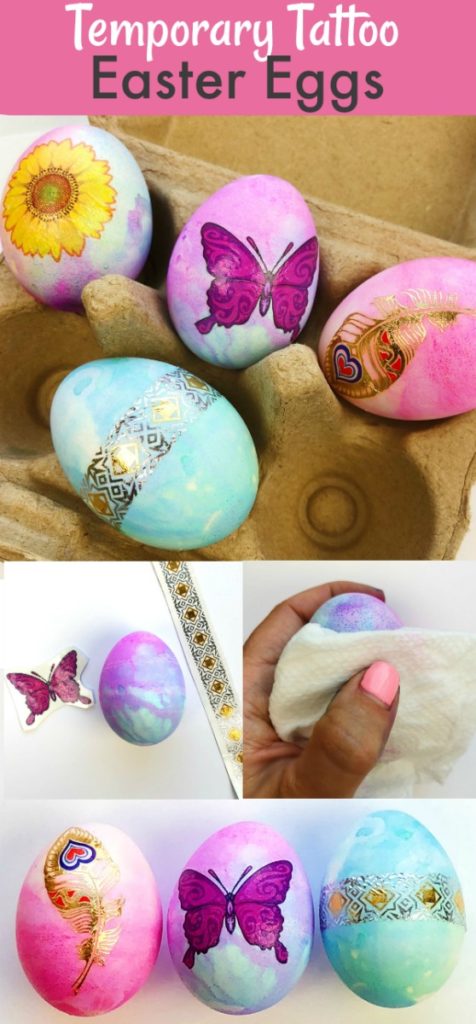 How to Make Temporary Tattoo Easter Eggs