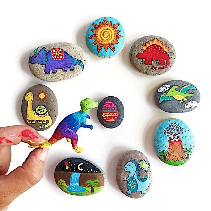 Supplies and Guide for Painting Rocks