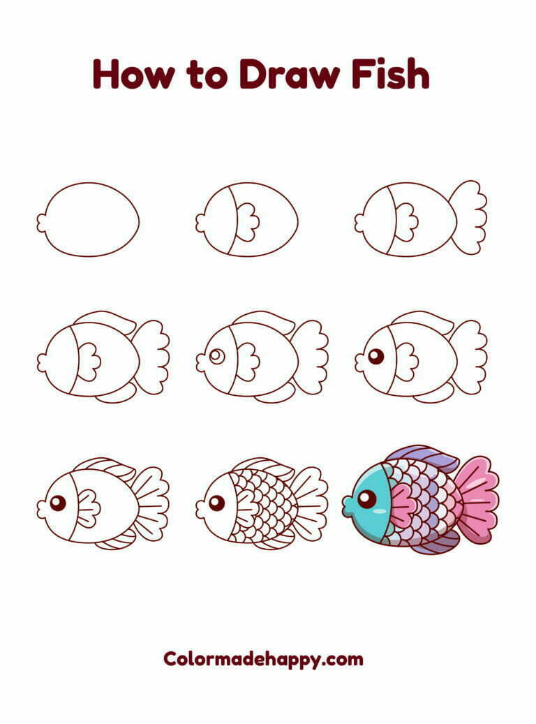 Fish Drawing Tutorial