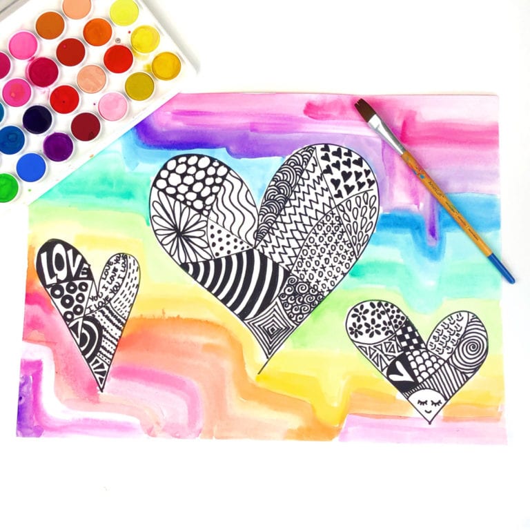 Easy Zentangle Art for Kids