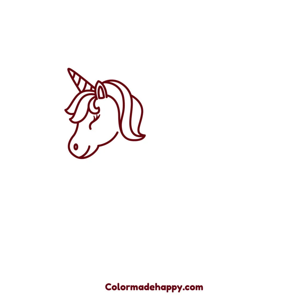 Step 5: draw the top part of the mane.