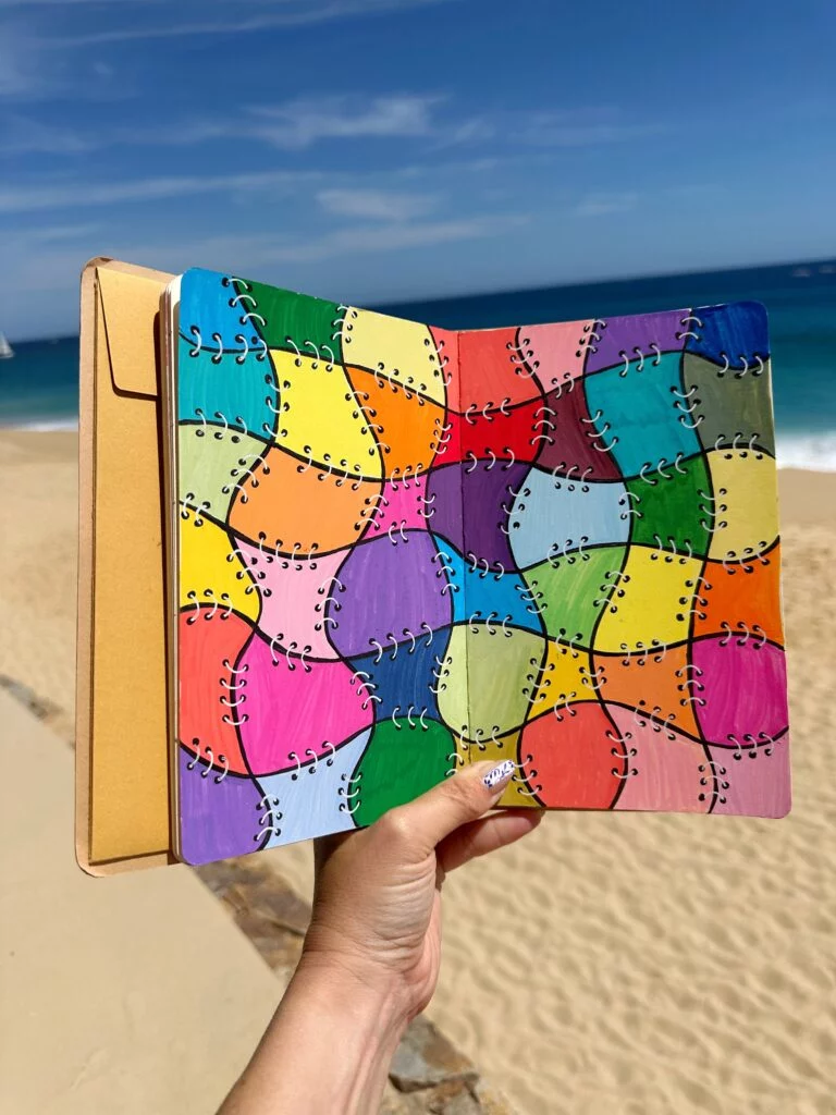 patchwork drawing idea