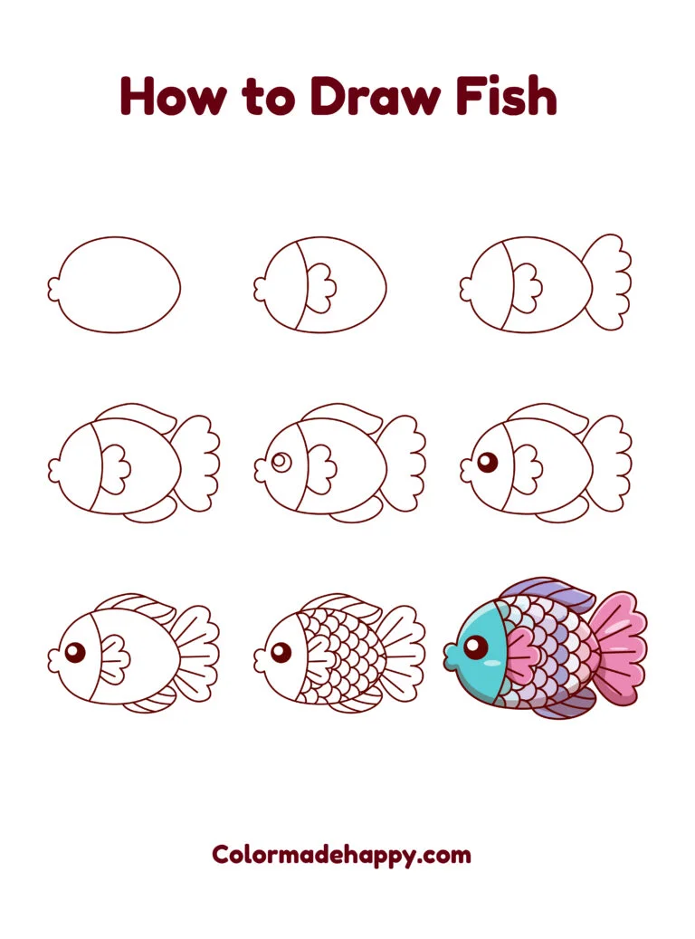 Fish Drawing Tutorial